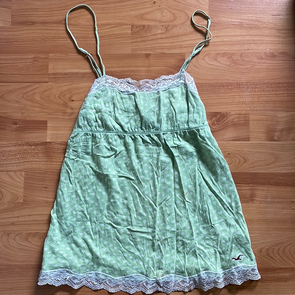 Hollister Light Green Camisole/Tank Top